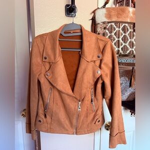 Faux suede jacket